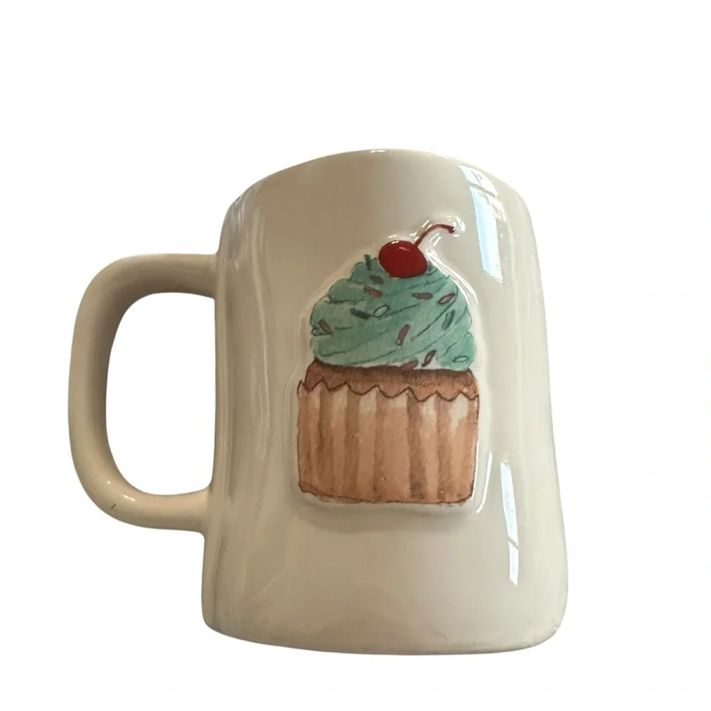 Rae Dunn Cheers To You Cupcake large Coffee Cup